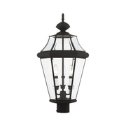 Georgetown 3-Light Large Outdoor Post Light in Black