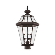 Georgetown 3-Light Large Outdoor Post Light in Bronze