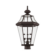 Georgetown 3-Light Large Outdoor Post Light in Bronze