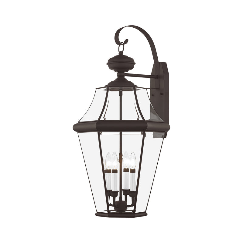 Georgetown 4-Light Extra Large Outdoor Wall Lantern in Bronze