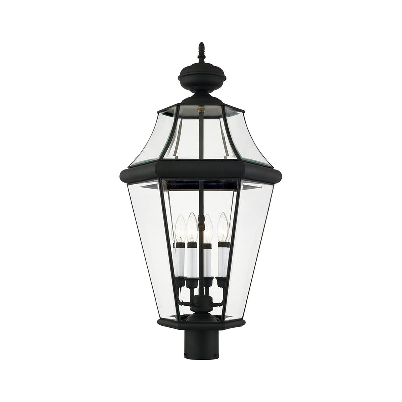 Georgetown 4-Light Extra Large Outdoor Post Light in Black