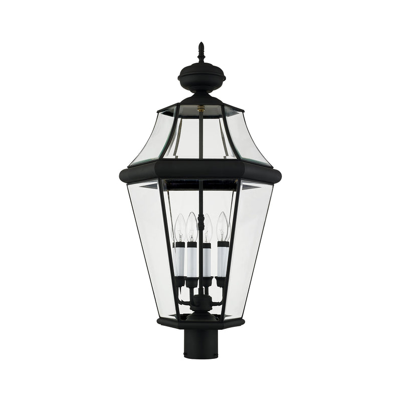 Georgetown 4-Light Extra Large Outdoor Post Light in Black