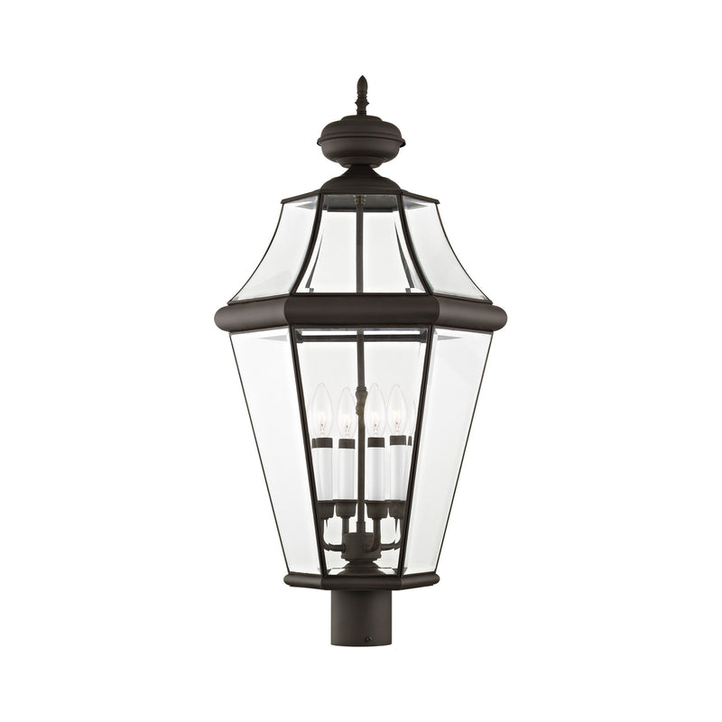 Georgetown 4-Light Extra Large Outdoor Post Light in Bronze