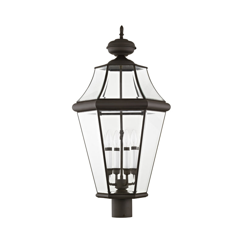 Georgetown 4-Light Extra Large Outdoor Post Light in Bronze