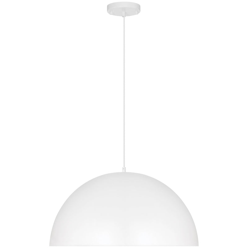 Huck Pendant in Matte White