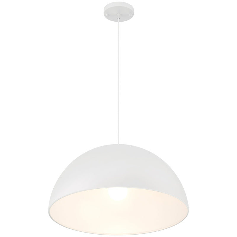 Huck Pendant in Matte White