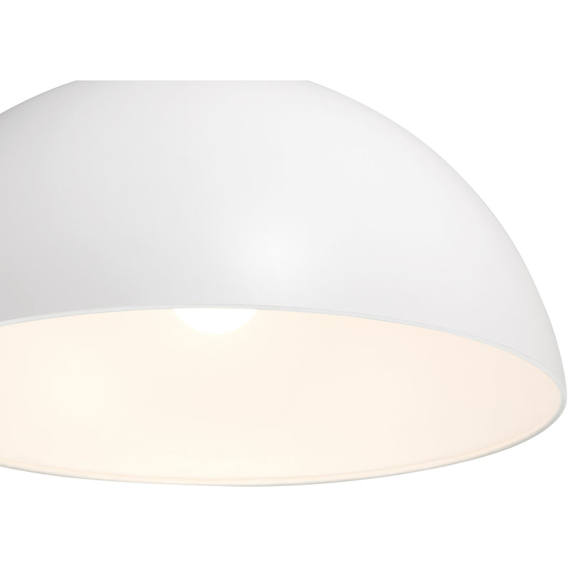 Huck Pendant in Matte White