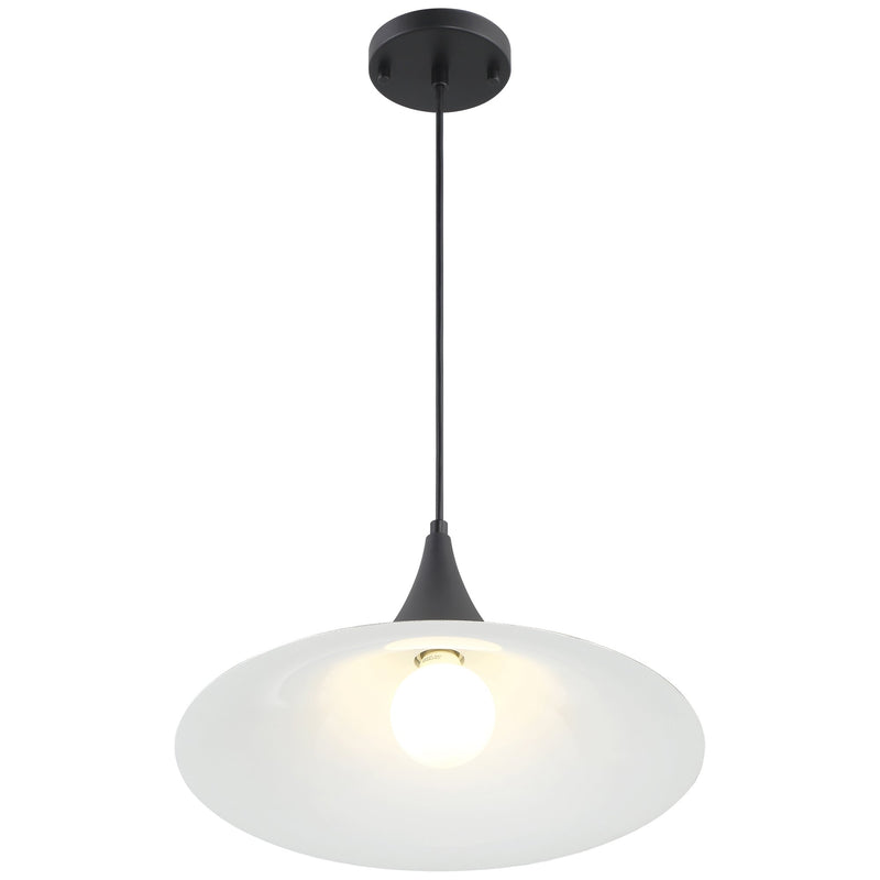 Costa Small LED Pendant in Matte Black