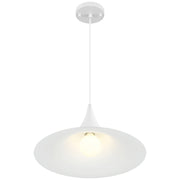 Costa Small LED Pendant in Matte White
