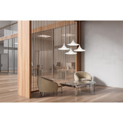 Costa Small LED Pendant in Matte White