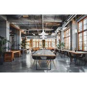 Costa Large LED Pendant in Matte White