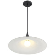 Costa Large LED Pendant in Matte Black