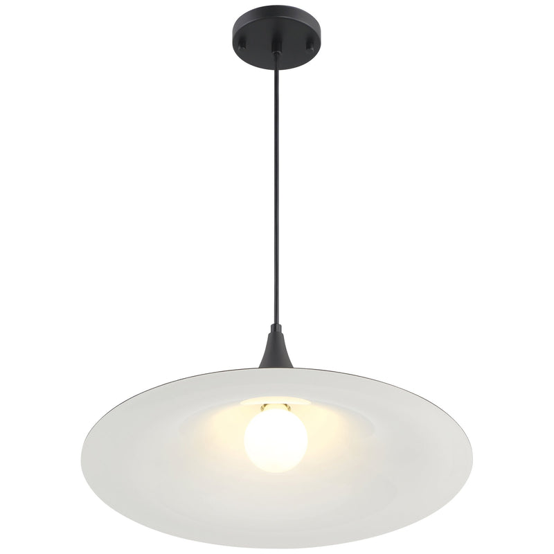 Costa Large LED Pendant in Matte Black