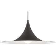 Costa Large LED Pendant in Matte Black