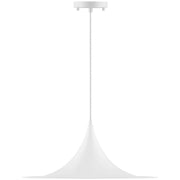 Costa Large LED Pendant in Matte White