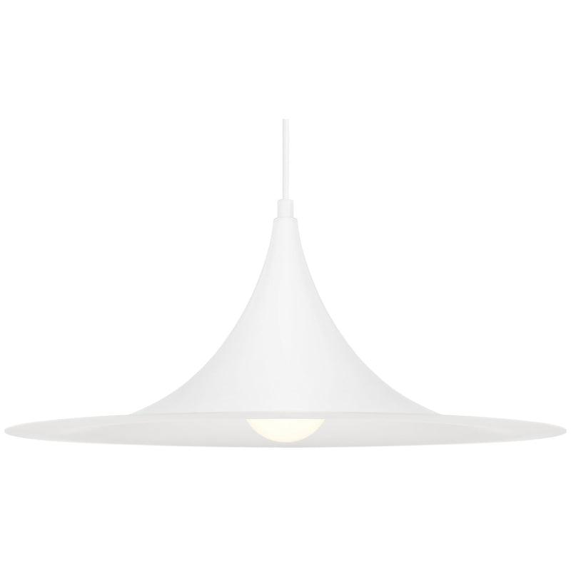 Costa Large LED Pendant in Matte White