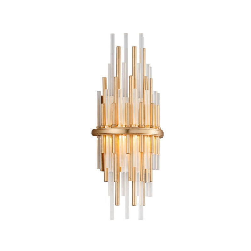 Theory 2-Light Small Wall Sconce in Gold Leaf / Silver Leaf