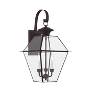 Westover 3-Light Large Outdoor Wall Lantern in Bronze