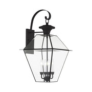 Westover 4-Light Extra Large Outdoor Wall Lantern in Black