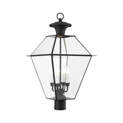 Westover 4-Light Extra Large Outdoor Post Light in Black
