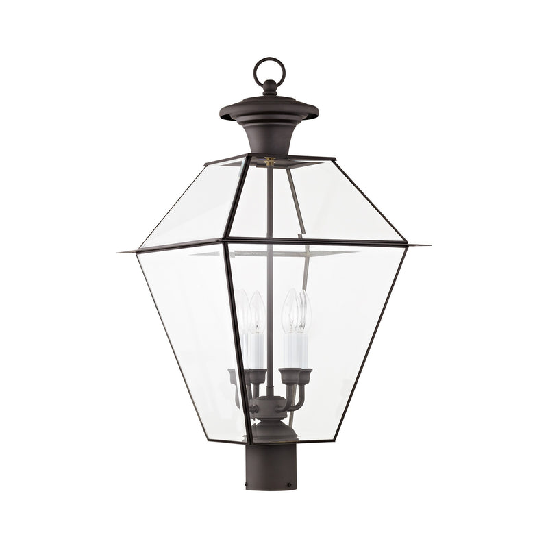 Westover 4-Light Extra Large Outdoor Post Light in Bronze