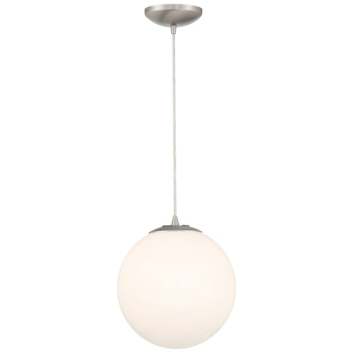 Pearl Small Pendant in Brushed Steel