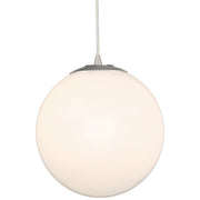 Pearl Small Pendant in Brushed Steel