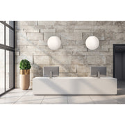 Pearl Small Pendant in Brushed Steel