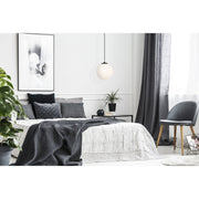 Pearl Large Pendant in Matte Black