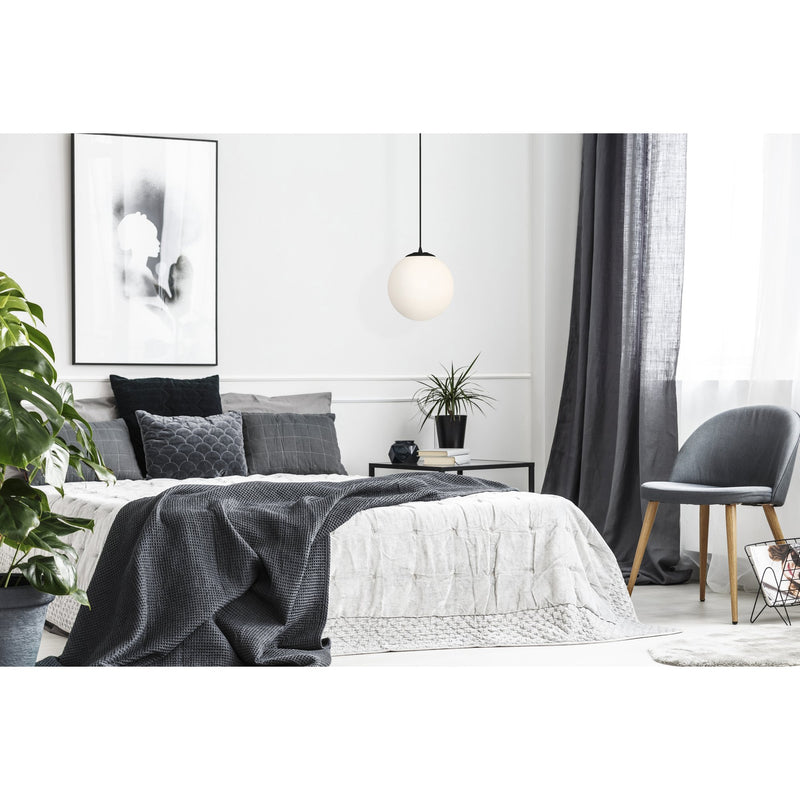 Pearl Large Pendant in Matte Black