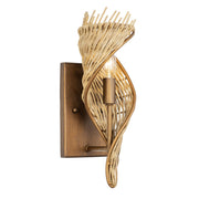 Flow 13" Rattan Wall Sconce in Baguette/Natural Rattan