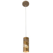 Flow 4" Mini Pendant in Hammered Ore