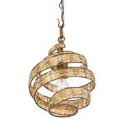 Flow 10" Rattan Pendant in Baguette/Natural Rattan