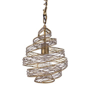 Flow 10" Mini Pendant in Hammered Ore