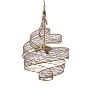 Flow 3-Light 18" Chandelier in Hammered Ore