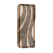 Flow 2-Light 14.5" Wall Sconce in Hammered Ore
