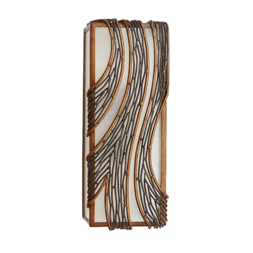 Flow 2-Light 14.5" Wall Sconce in Hammered Ore