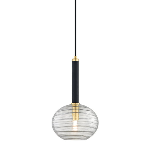 Breton Pendant in Aged Brass