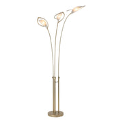 Aerial 3-Light 79.4" Torchiere Floor Lamp in Modern Brass