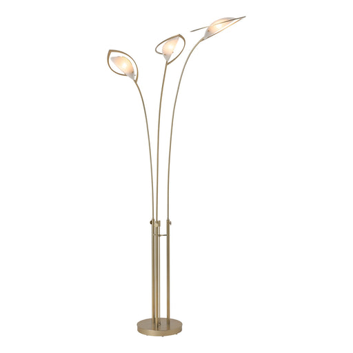 Aerial 3-Light 79.4" Torchiere Floor Lamp in Modern Brass
