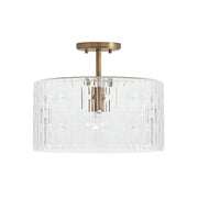 Emerson Semi-Flush Mount in Aged Brass