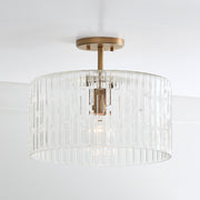 Emerson Semi-Flush Mount in Aged Brass