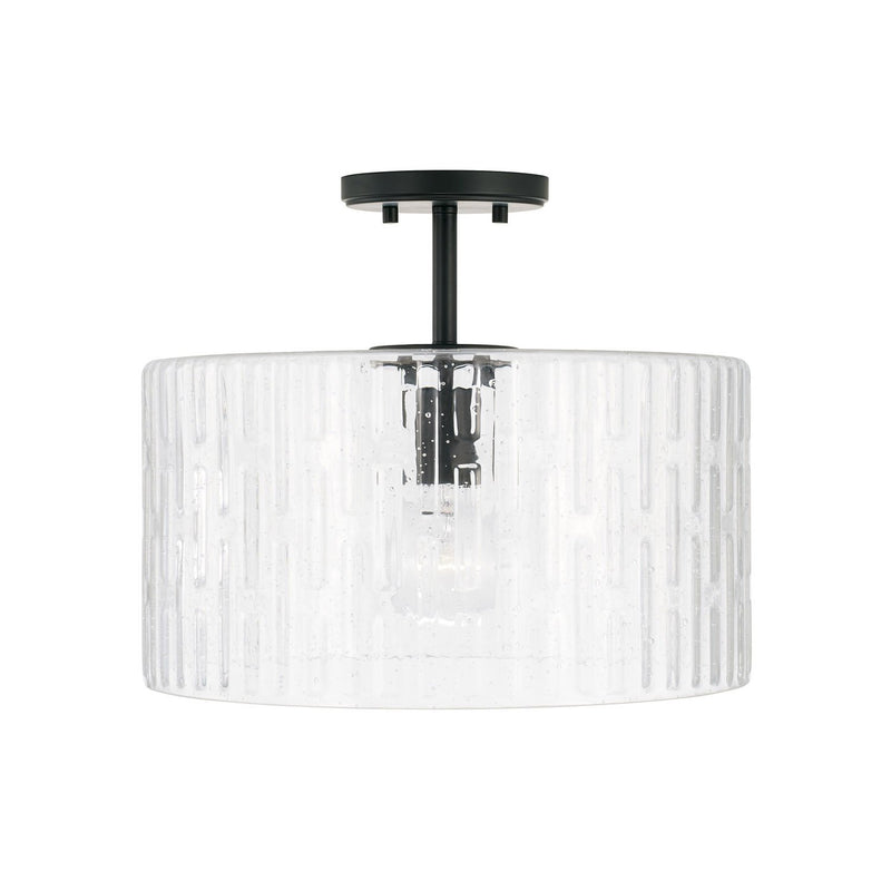 Emerson Semi-Flush Mount in Matte Black