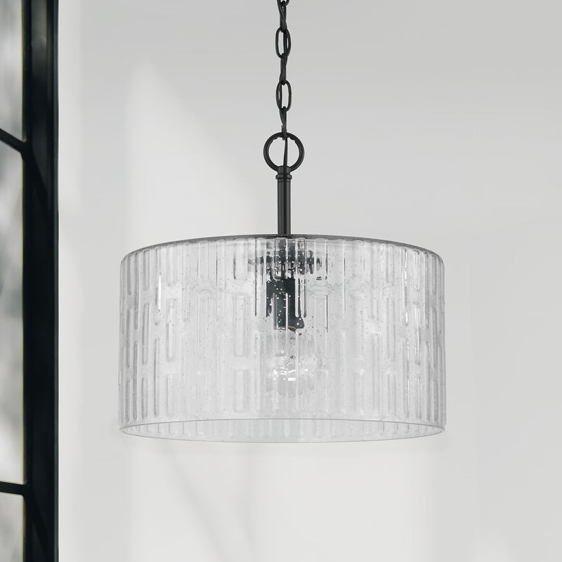 Emerson Semi-Flush Mount in Matte Black