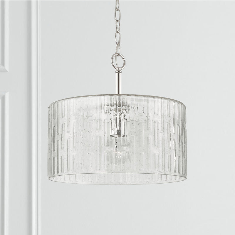 Emerson Semi-Flush Mount in Polished Nickel