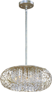 Arabesque 7 Light Pendant in Golden Silver