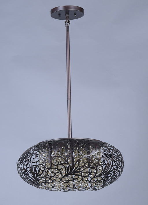 Arabesque 7 Light Pendant in Golden Silver