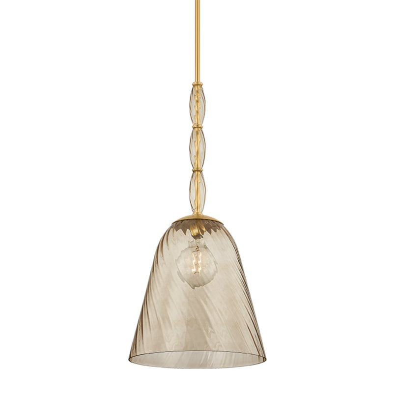 Bleecker 16" Pendant in Aged Brass