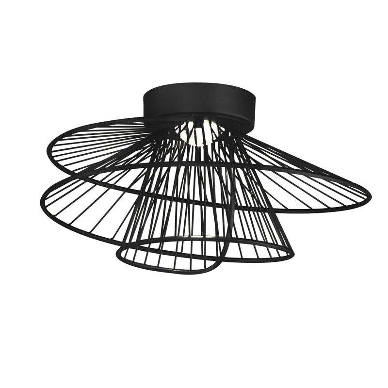 Zeta LED Flush Mount in Black