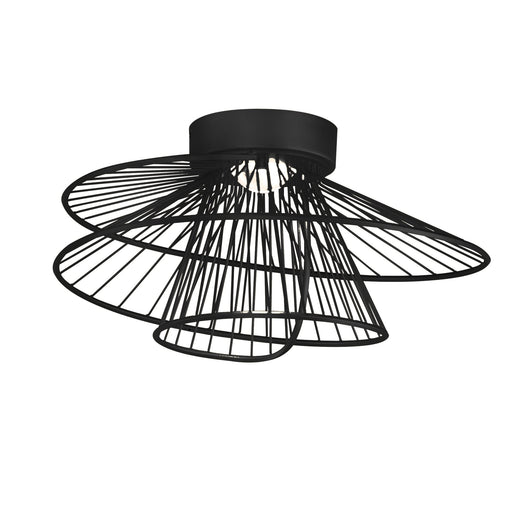 Zeta LED Flush Mount in Black